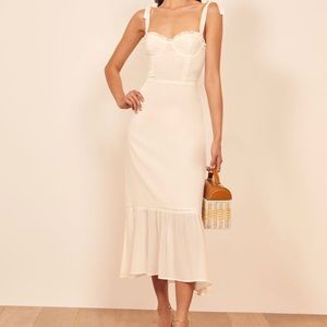 Reformation Nikita Ivory Dress Size 8 NWT
